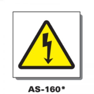 CARTEL PVC ADHESIVO AS-160 RIESGO ELÉCTRICO