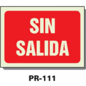 SEÑAL PR-111  SIN SALIDA