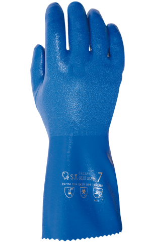G630 Dorso GTE PHULAX NITRILO AZUL FORRO ALGODON G630