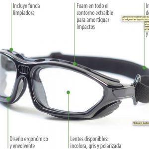 Gafa policarbonato incolora 603
