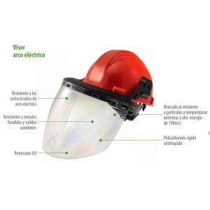 Visor esférico PC arco eléctrico