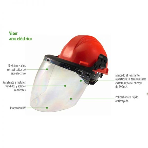 Visor esférico PC arco eléctrico
